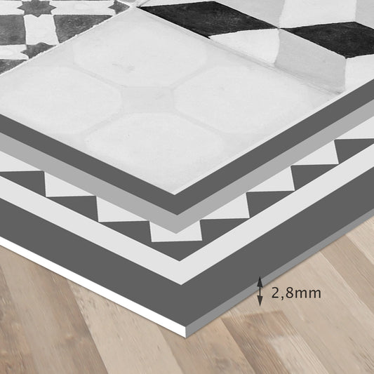 Vintage Gris Con Ribete