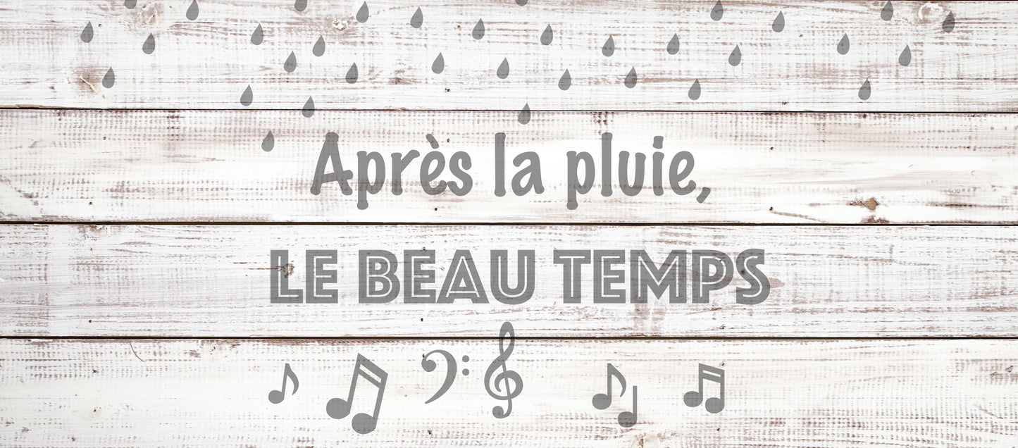 Après la pluie, le beau temps