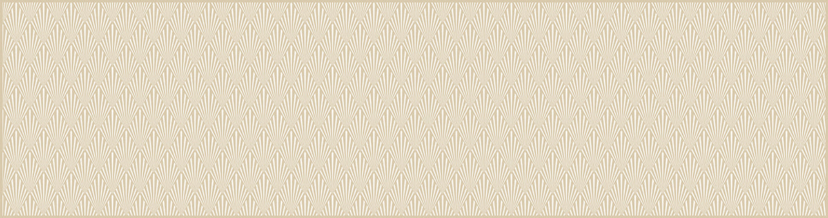 Art-decó floral beige