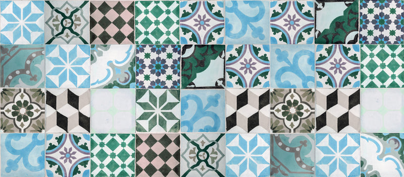 Mosaico Vintage Turquesa