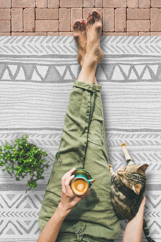 Boho tribal gris