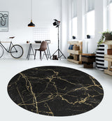 Black gold marble