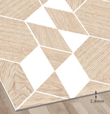 hexágonos madera con blanco 1